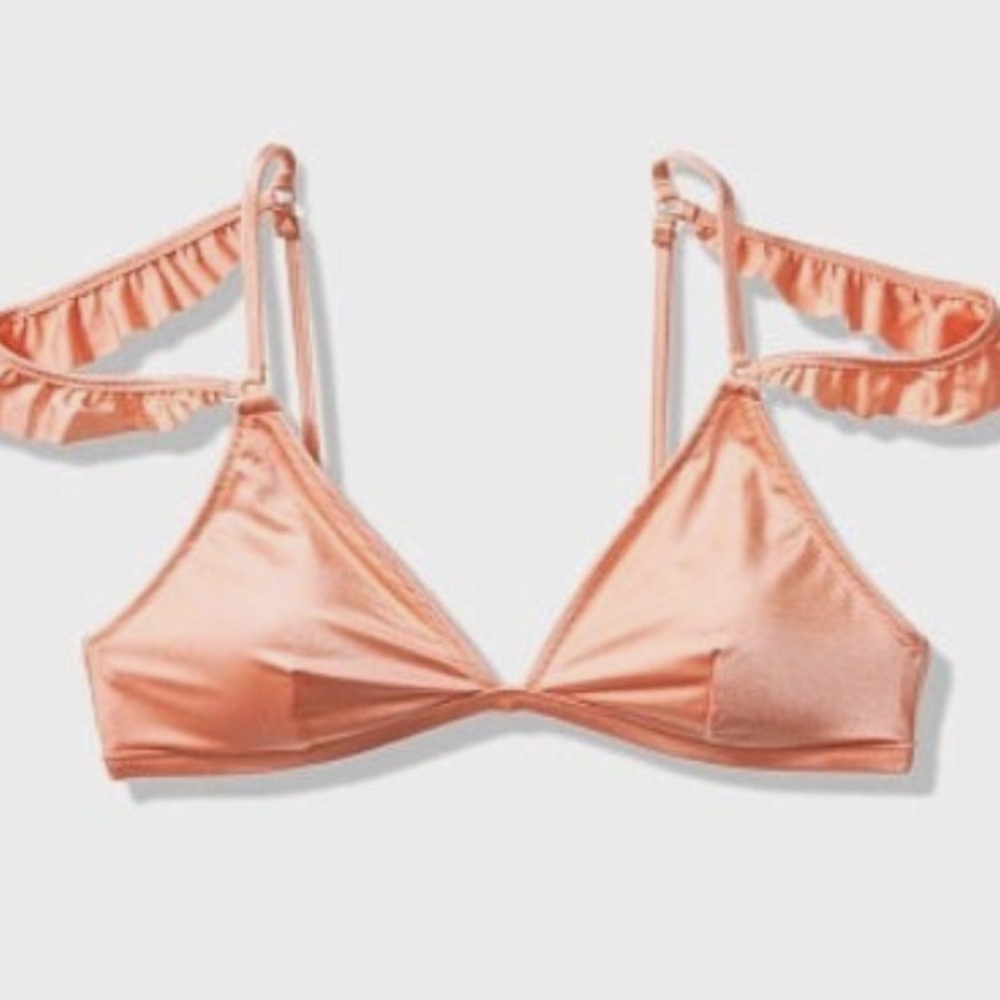 VS Pink Flutter Strap Bikini Top